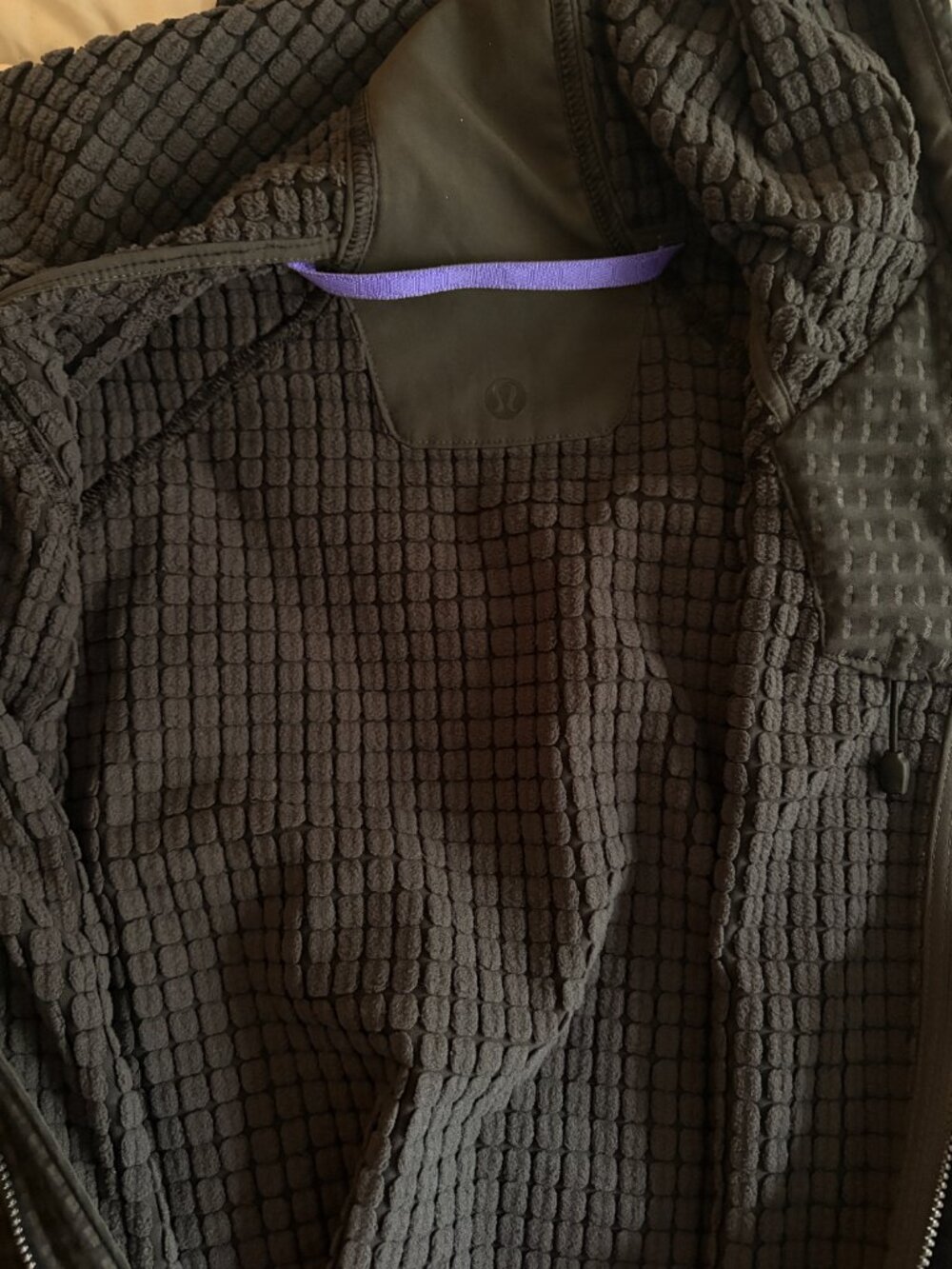Black Waffle Jacket - Picture 2 of 3